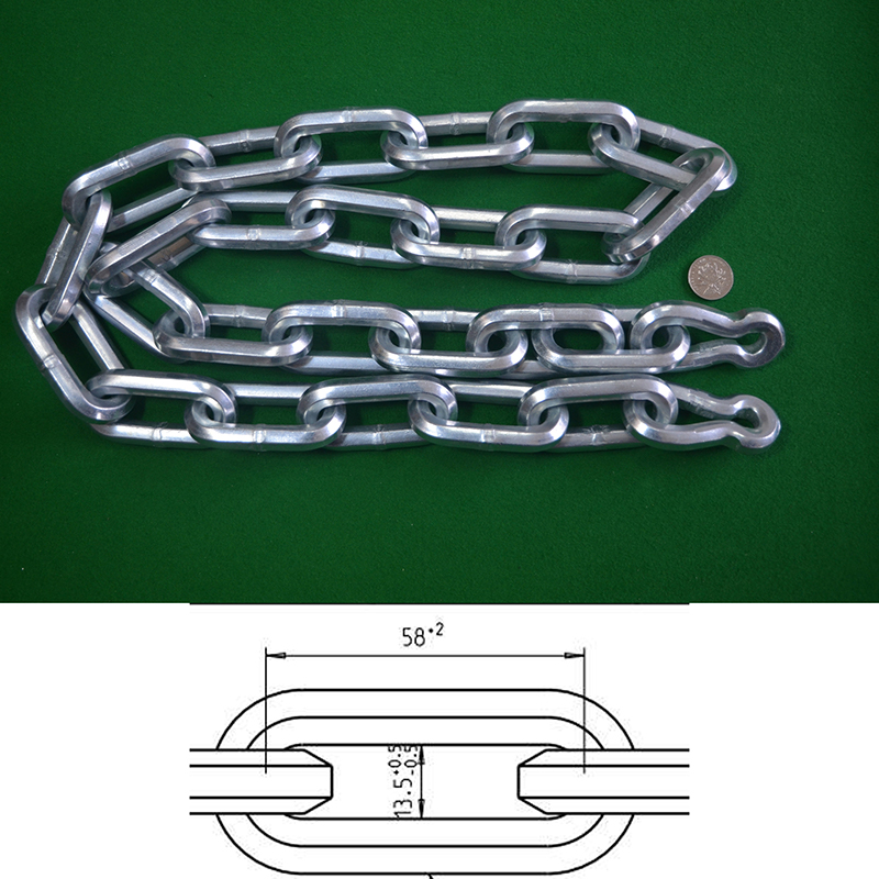 10mm šestihranné řetězy z legované oceli (ekologické pozinkování)